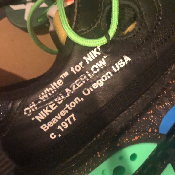 (Final Drop 6/4/22) Off-White x Blazer Lows Size 7.5 New w/tags & OG Zip Tie - Picture 5 of 14